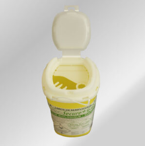 collecteurs d'aiguilles recyclés-0.6 Litres_Gamme Verte BIOPRO_ACEPRO